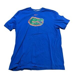 University of Florida Nike Blue Men's Tee center check and Gator logo Size XL